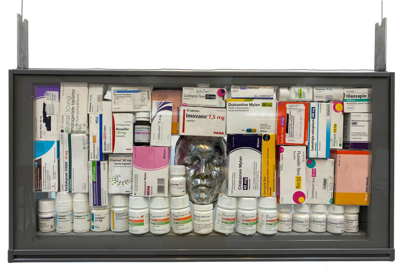 My Happy Pills Box - Conceptual Metal Art on Mental Health